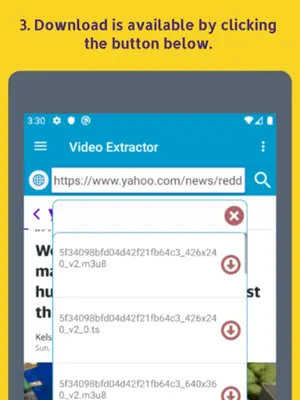 Video Extractor android App screenshot 2